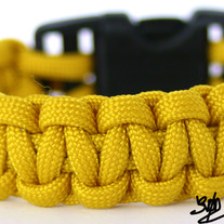 Safety Yellow 550 Paracord Survival Bracelet - Dual Core