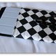Ipad Case Sleeve - Black & White Checks - Thumbnail 3