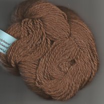 160 Yards Warm Brown Llama Wool Handspun Texas Yarn