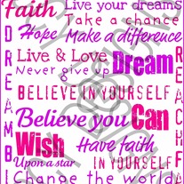 Inspirational subway art 8 x 10 {Pink & Purple}
