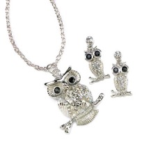 Fanciful Owl Jewelry Set