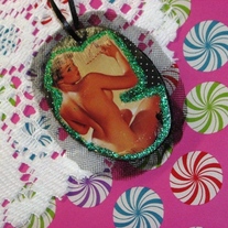  Caught Sun Bathing Oval Ornament