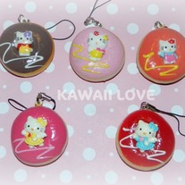 Kawaii Squishy Donut With Hello Kitty Deco Piece