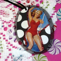  Jet Skiing Pinup Ornament