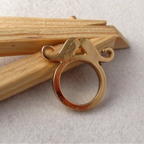 Gold Mustache Ring