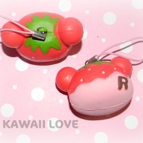 Pink San-X Rilakkuma Strawberry Squishy