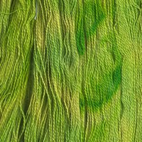 Tex Mex Margarita Green Hand Dyed Wool Mohair Yarn