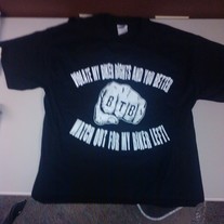 Biker Rights and Lefts Shirt (Short Sleeves) White Print