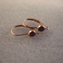 Gold Leverback earring