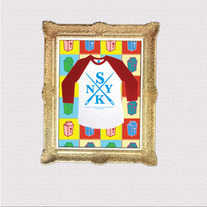 SKNY Needle Point Tee (3/4) Sleeve