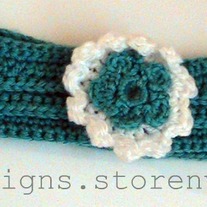 Torquise toddler head band