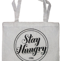Stay Hungry Tote - White