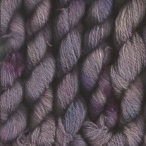 Lavender Handspun, Hand Dyed Wool Blend Worsted Wt Yarn