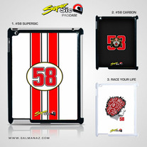 Marco Simoncelli Supersic MotoGP #58 Ipad 2 Case
