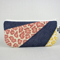 SCRAPPY POUCH IN LEOPARD SUNBURST