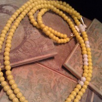 Canary Yellow Double Strand Necklace
