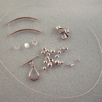 Silver Tube Bracelet Kit/Crystal