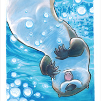 ART PRINT - Important Otter
