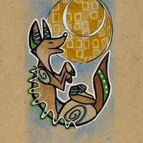 ART PRINT - Coyote Moon