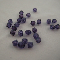 4mm bicone Purple Velvet