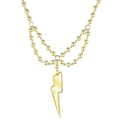 Pearl Bolt Necklace