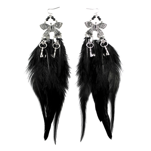 Butterfly Feather Earrings