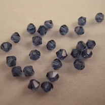 4mm bicone Dark Indigo