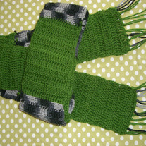 Green and Grays Scarf