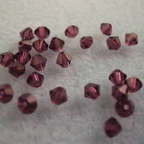 4mm bicone Amethyst