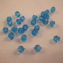 4mm bicone Capri Blue