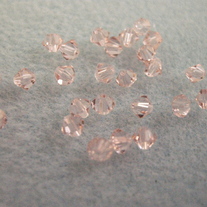 4mm bicone Vintage Rose