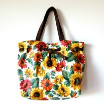 Sunflower Drawstring Tote