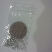Lucky one handstamped necklace