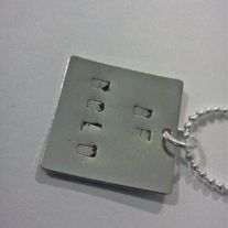 Be Bold handstamped necklace