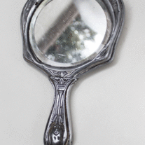 Vintage Art Deco Hand Mirror