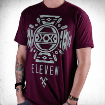 Navajo Tee (Tri-Cranberry)