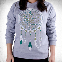 Dreamcatcher Pullover (Heather-Grey)