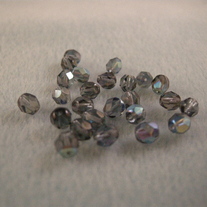 6mm Czech Glass bead/Dk blue