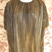 Gold Lamé Accordion Shirt