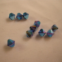 6mm SapphireABx2 bicone