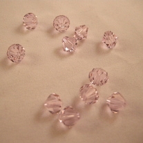 6mm Cube Crystal / Rosaline