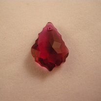 20mm crystal pendant/Fuchsia