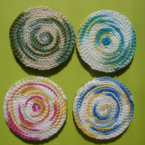 Set of 4 Durable Coasters *Spring Colors*