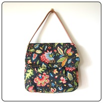 50s Inspired Hobo Bag - Dark Forest