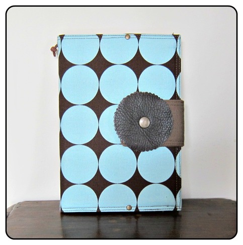 Fabric Covered A5 Journal - Large Dots