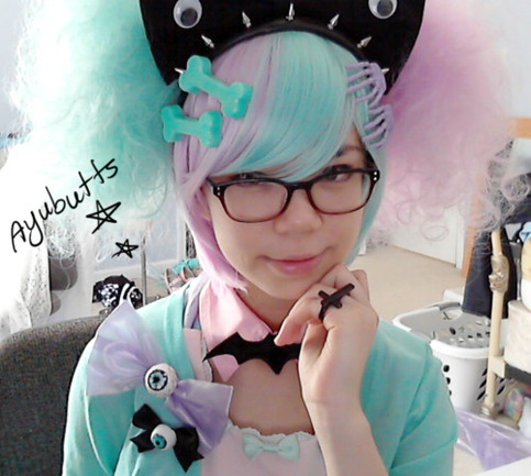 PRE-ORDER Two-Tone Split Cotton Candy Lavender/Mint Sweet Lolita  Wig Set