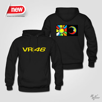 Valentino Rossi The Doctor VR46 Sun & Moon MotoGP Hoodie Black