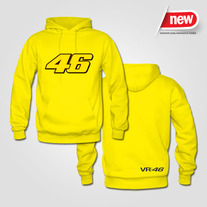 Valentino Rossi The Doctor VR46 Sun & Moon MotoGP Hoodie Yellow