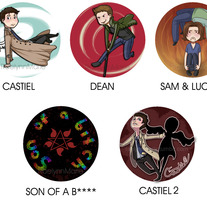 SUPERNATURAL SET (5 Buttons)