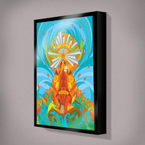 "La Virgen de La Caridad del Cobre"-Limited edition archival print on canvas.